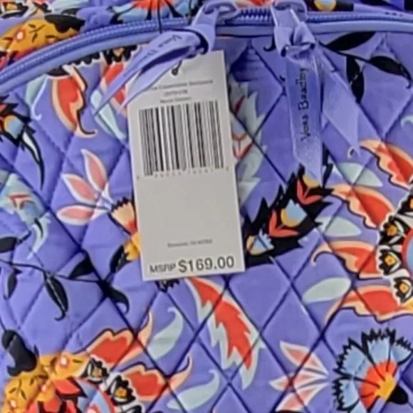 Vera Bradley Essential Expandable Backpack in Mural Garden - Picture 4 of 4